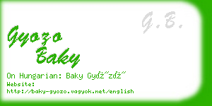 gyozo baky business card